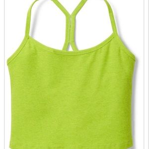 Like New Lime Green Beyond Yoga Crop Tank Yoga Slim Racerback